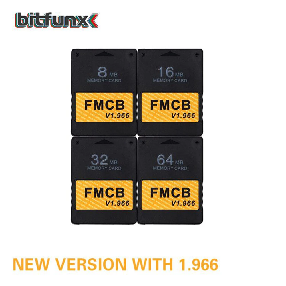 

Bitfunx FMCB Memory Card v1.966 Free McBoot for For Playstation2 PS2 version 1.966 8MB/16MB/32MB/64MB