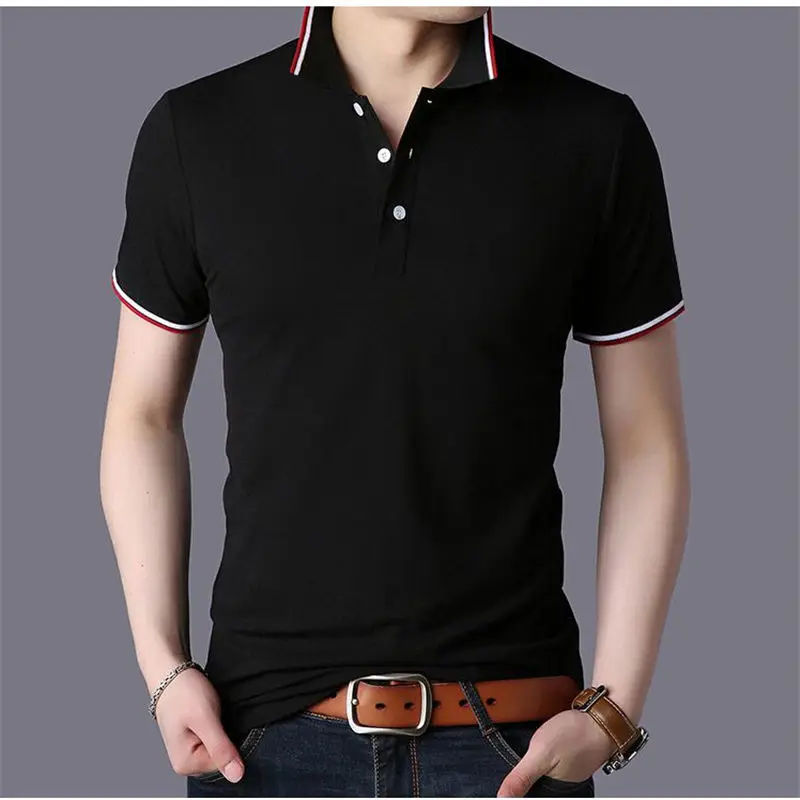 M XXXL Cotton Men's Polo Shirt Short Sleeve Polo Shirt Men`s Korean ...