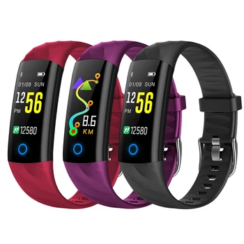 

S5 unisex Color Screen Blood Pressure Heart Rate sport band Smart Bracelet Waterproof FitnessTracker Bluetooth Smart Watch