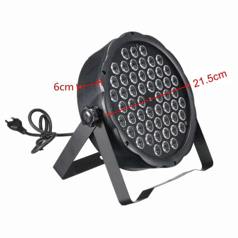 

54 LED LED Stage Light RGB Crystal Magic Ball Bulb DMX Par Light 110-240V Disco Club Party Light