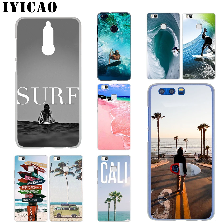 Чехол для телефона IYICAO Beach Surf Travel Huawei Mate 20 10 30 Lite Pro Y9 2019 Y7 Y6 Prime 2018 2017 | Мобильные
