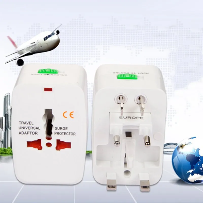 

Zerosky Universal World Charger Adapter Plug All in one Travel AC Power Adapter Converter to US/UK/AU/EU Plug Socket Electrical