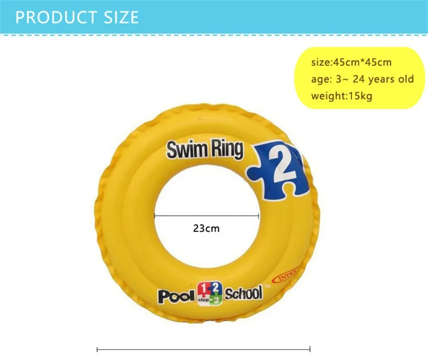 Детское кольцо для плавания, регулируемый плавательный круг для шеи, надувной спасательный круг для новорожденных, аксессуары для плавания