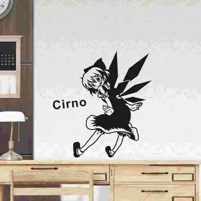 Pegatina De Pared Cirno Touzhou Proyecto Anime Calcomania De Coche