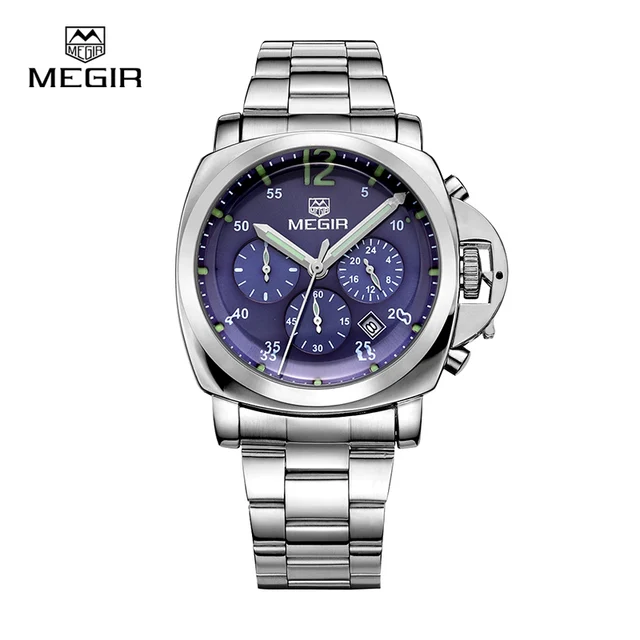 stainless steel waterproof quartz watch for men 2