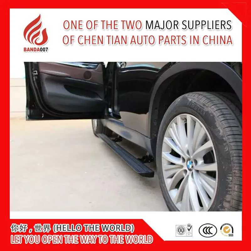 

High quality aluminium alloy Automatic scaling Electric pedal side step running board for X5