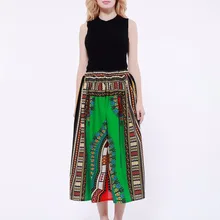 Новинка хлопок африканская длинная рубашка Дашики юбка