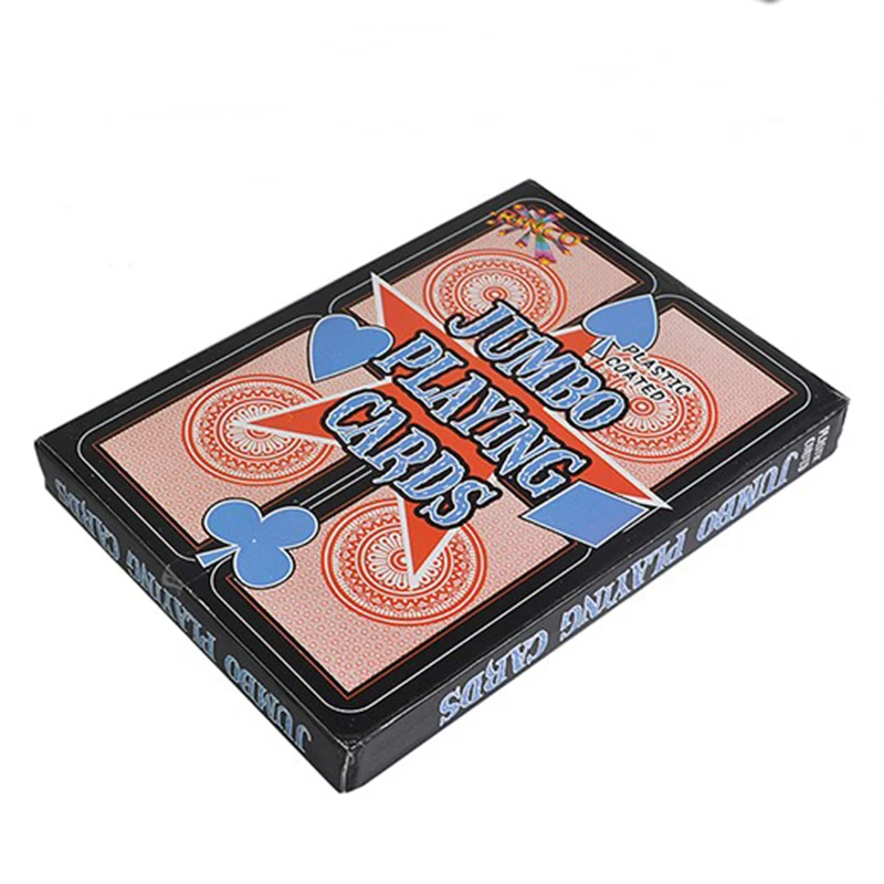 17*12 см 4 раза больше играя комплекты карт тенденция Техас Джамбо покер классический Волшебные трюки инструмент Magic Classic доска для игрушек