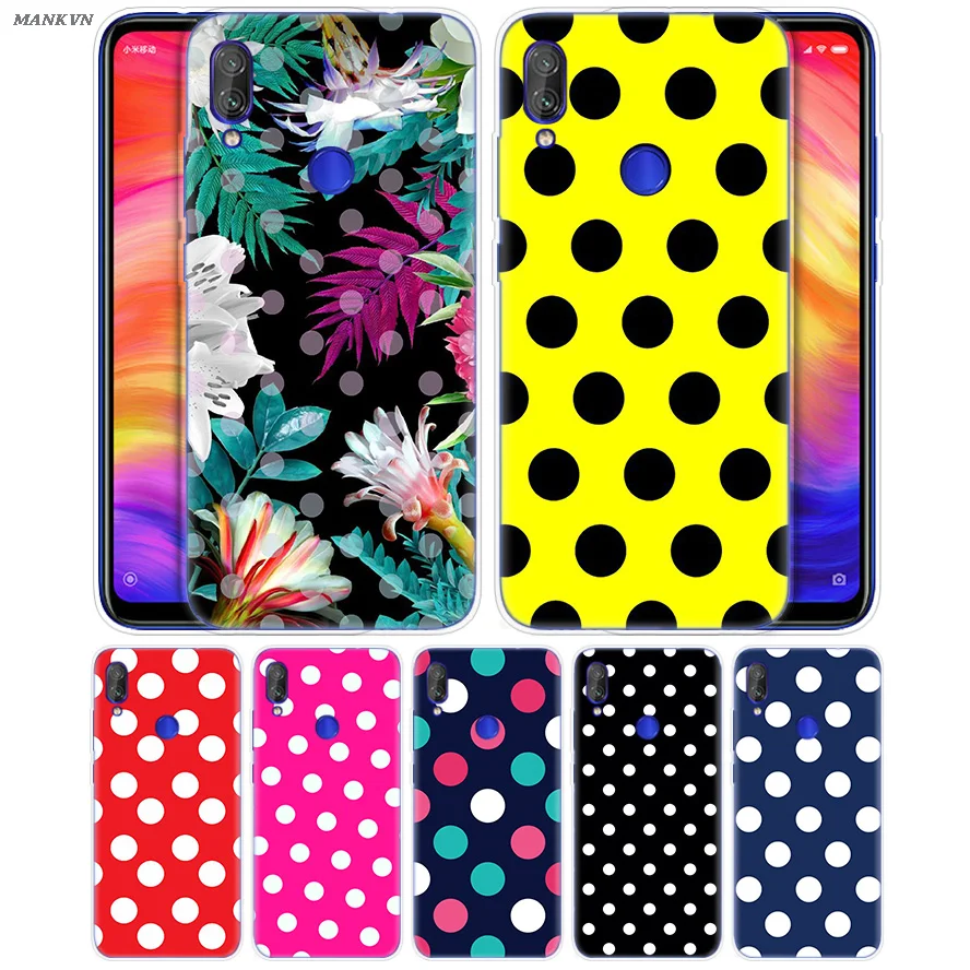 

Colorful Polka Dots Case for Xiaomi Mi Play 8 A2 6X Silicone Cover For Redmi 6 6A Note 7 6 5 4 4X Lite Pro Ultra-thin Cover