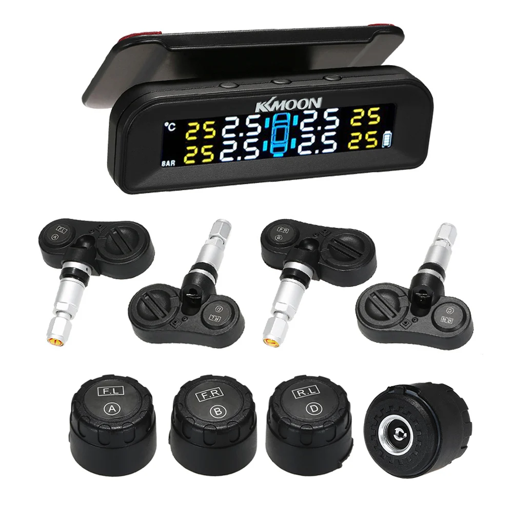 KKmoon Smart Car TPMS Tyre Pressure Monitoring System Solar Power