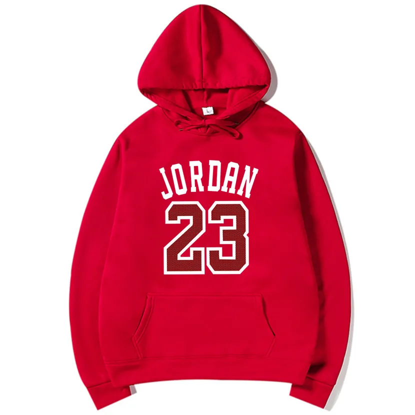Осень новое поступление высокая Джордан 23 печатных Спортивная одежда suprem Мужская толстовка хип-хоп мужские толстовки с капюшоном пуловер толстовка одежда - Цвет: Red 65