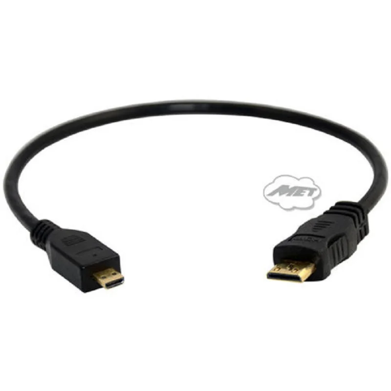 DANSPEED 30 см 1 фут Mini HDMI 1,4 Мужской Разъем для Micro HDMI Мужской видео конвертер кабель Шнур Тип C до D