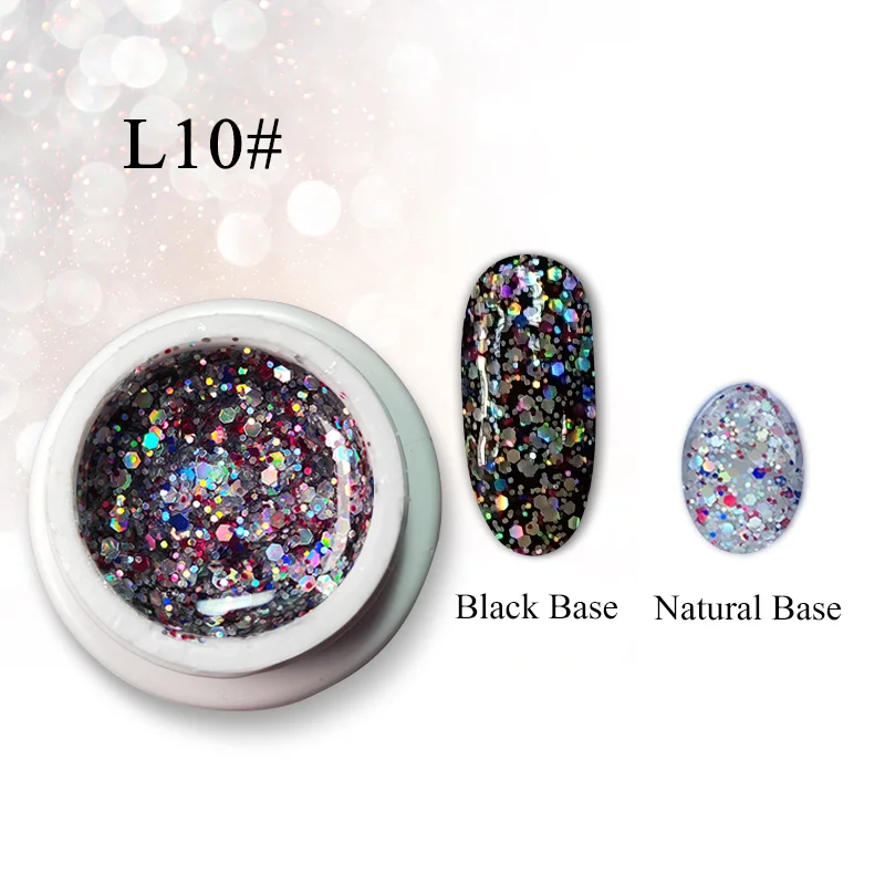 diamond glitter L10 Francheska Блестящий Гель-лак для ногтей Блестящий lakiery hybrydowe Soak Off Bling Sequins Гель-лак lakier hybrydowy UV Гель-лак - Цвет: diamond glitter L10