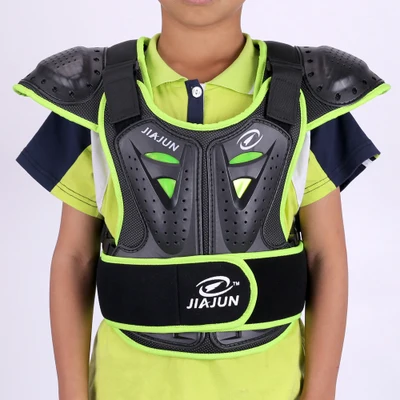 Новая детская Защитная одежда броня для мотокросса, гонки, скалолазание, уличная езда, защитная обшивка, защита QP054 - Цвет: Fluorescent Green