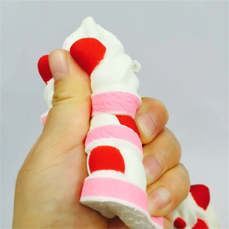 Jumbo милый 7-19 см Kawaii мягкий имитация мороженого для детей медленно поднимающийся красочный Rilakkuma Yummy Squeeze Игрушка SMSNXY