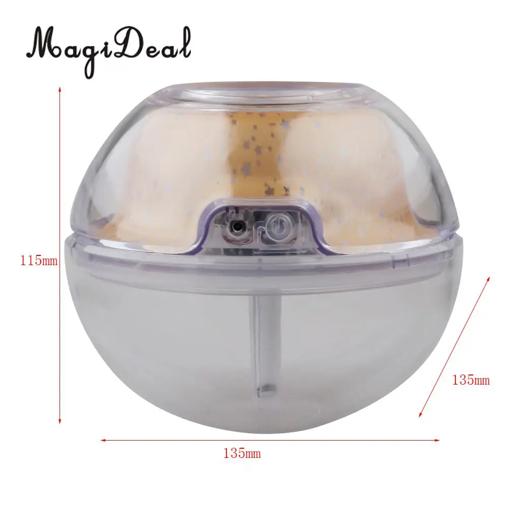 500ml Crystal Night Light Projection Air Humidifier Aromatherapy Essential Oil Diffuser for Spa Yoga