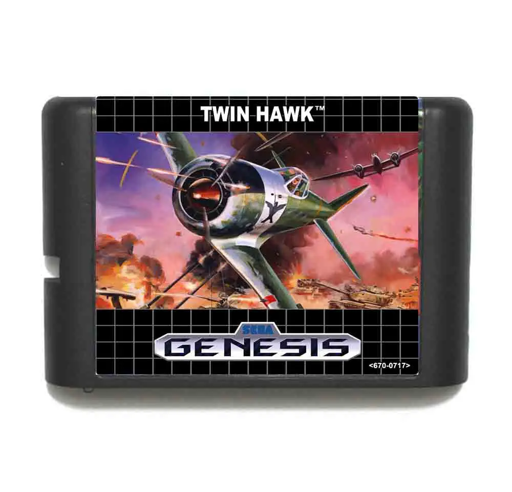 

Twin Hawk 16 bit MD Game Card For Sega Mega Drive For Genesis