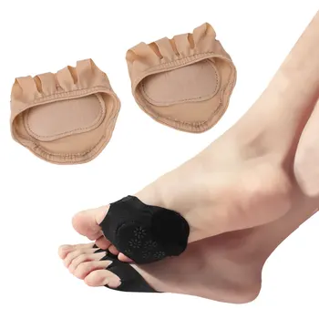 

2017 Hot Selling 1 Pair Sweat Absorb Invisible Soft Foot Care Pad Women Forefoot Nursing Pad Open Toe Socks,Women Socks Peds
