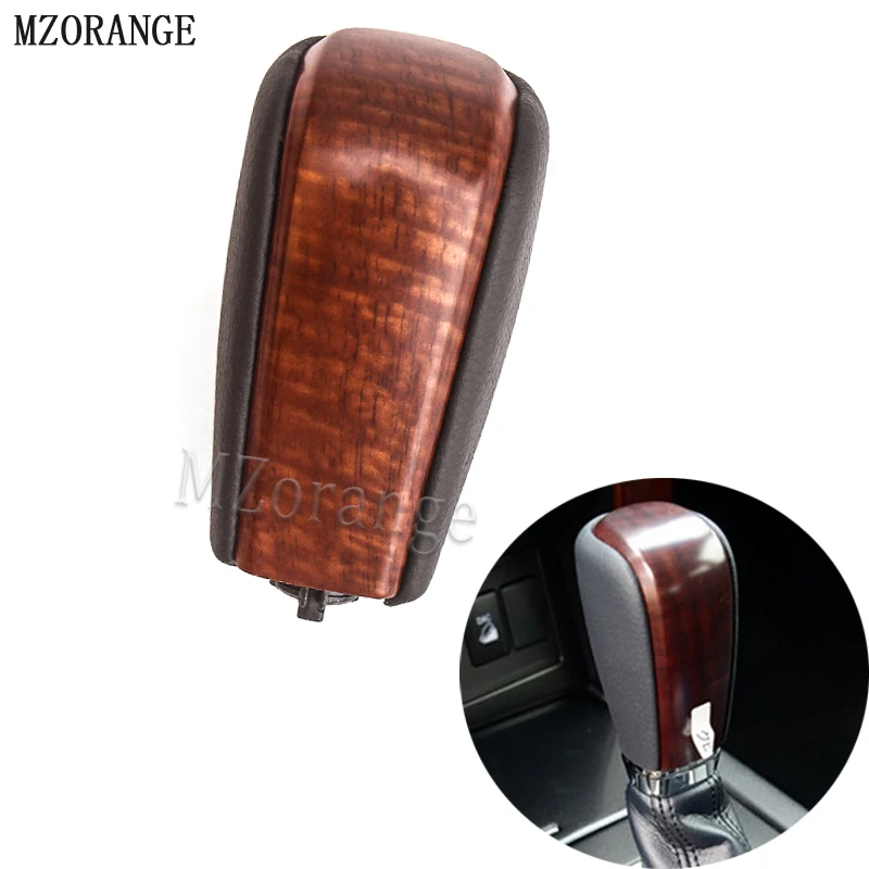 

MZORANGE Wooden Color Automatic Transmission Gear Shift Knob For Toyota Land Cruiser Prado LC150 2010-2017 Accessories