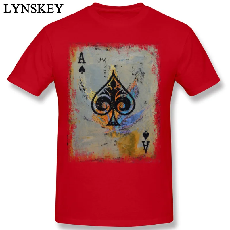 T Shirt Short Sleeve Geek 2017 Hot Sale ACE Round Collar 100% Cotton Adult Summer/Fall Tops Shirts Geek Tee Shirts Top Quality red