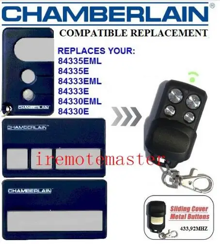 

2 pieces/lot! for CHAMBERLAIN LIFTMASTER 84335EML,84335E,84333EML,84330E remote