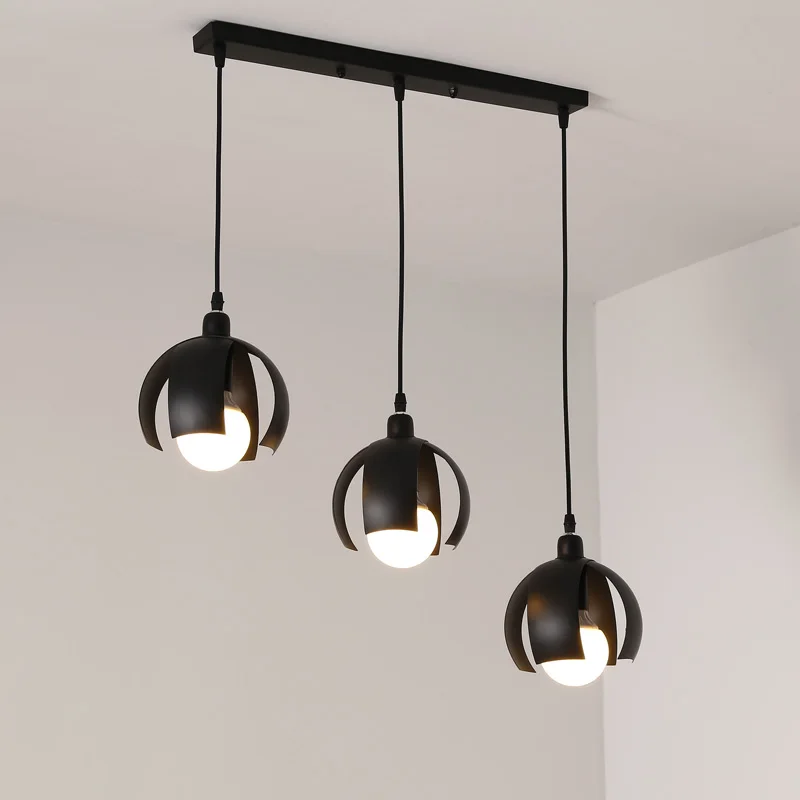 Современная железная Подвесная лампа E27 для столовой кухни 110 240 В|light fixtures|modern