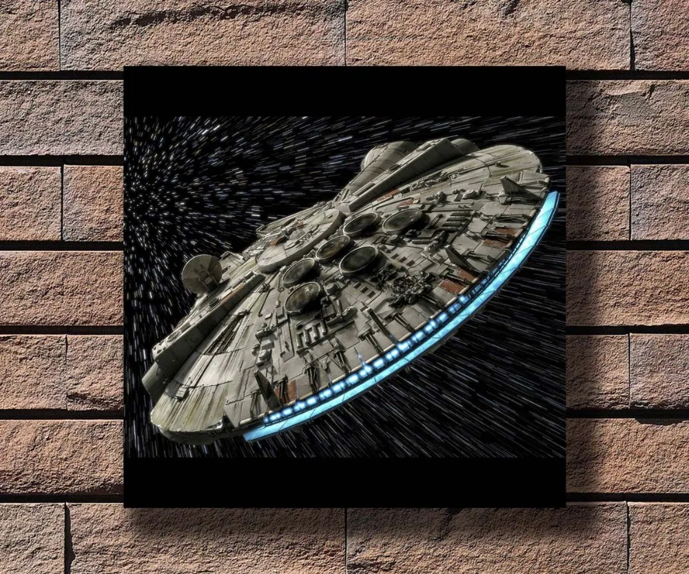 

Y762 Star Wars millennium falcon Classic Movie Hot Poster Art Canvas Print Decoration 16x16 24x24 27x27inch