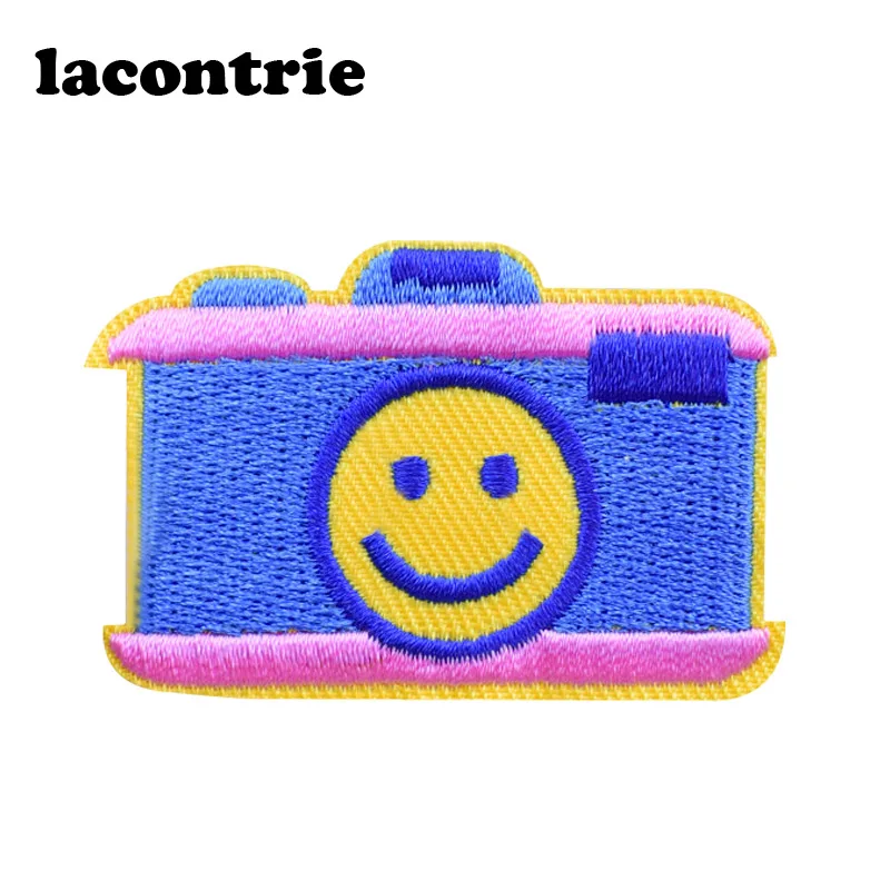 Патчи для одежды Smile Camera наклейки с утюгом сделай сам Аппликации 5 шт.|fashion patches|patches