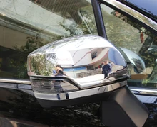 2pcs ABS Chrome Fashion Rear View Car Wing Mirror Rearview Cover Trim For Subaru XV 2012 2013 2014 2015