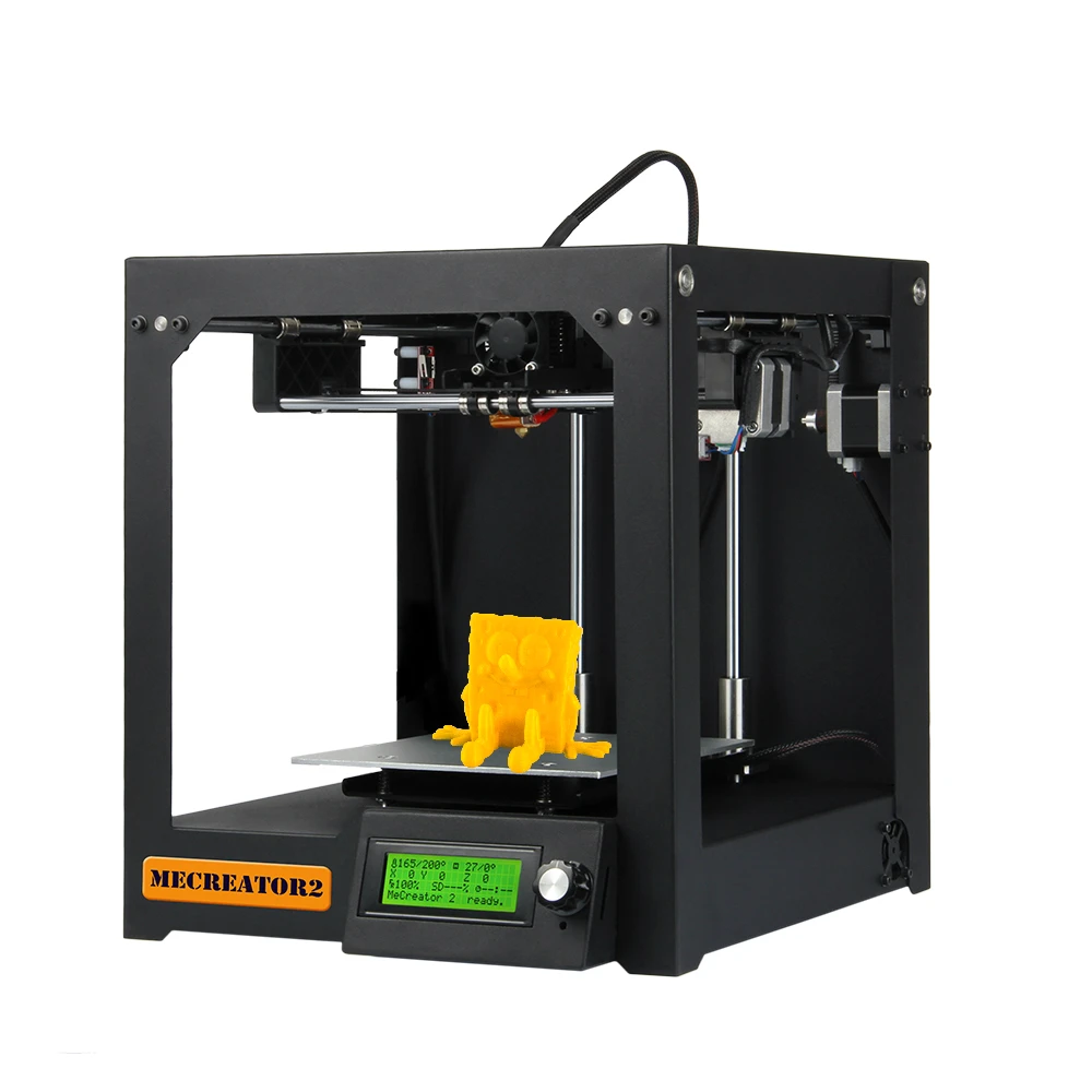 industrial 3d printer Geeetech FDM machine 3D Printer MeCreator 2 Desktop diy kit Assembly Machine Kit with LED 110V/220V high precision cheap 3d printer