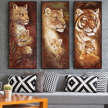 

Diamond Painting Full Square Round Drill Stone Animal Tiger Giraffe Daimond Painting Wild Life Crystal Rhinestone Cross Stitch