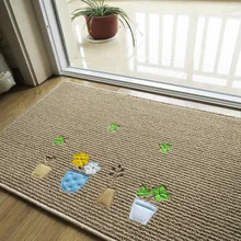 60 см* 90 см дизайнерский маленький цветочный Придверный коврик, милый мультяшный ковер для детской спальни, элегантные прямоугольные коврики