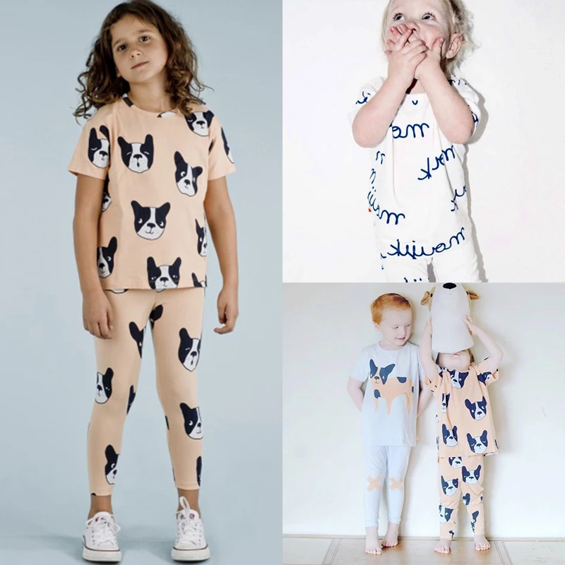 

Summer Children's Clothing Sets Girl Boy Sports Suit Baby Clothes Sets for children pajamas sets for boys clothes for kids ST293
