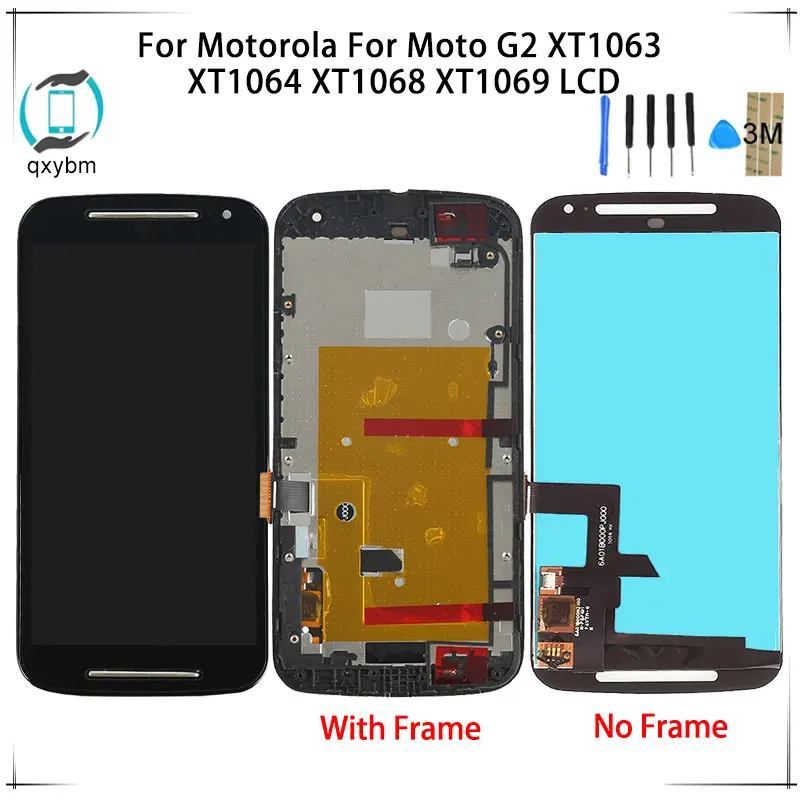 Для Motorola для MOTO G2 XT1063 XT1064 XT1068 XT1069 XT1072 сенсорный ЖК экран 100% протестированный