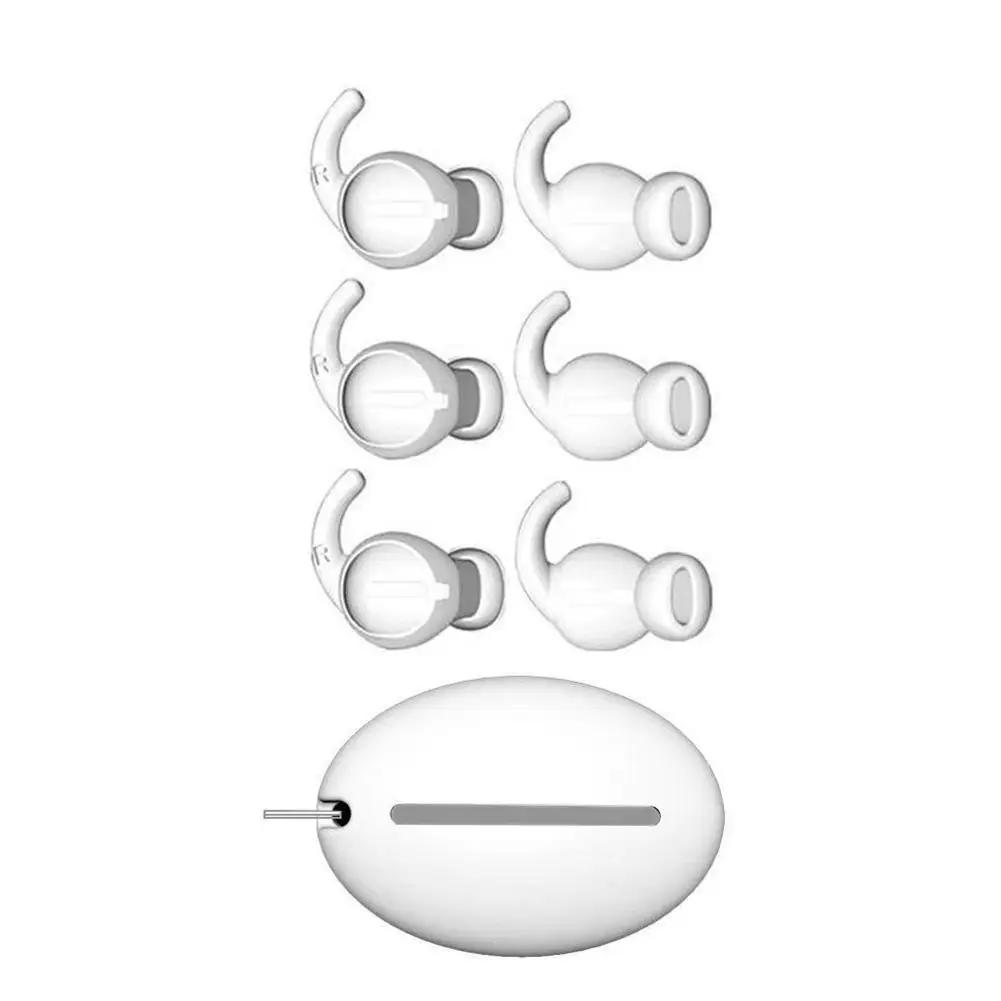 3 Pairs Silicone In-ear Anti-slip Ear Hooks Covers Hook-Shaped Headset Stabilizer 30 Degrees Accessories For AirPods Apple