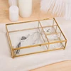 Creative Nordic style Retro Glass jewelry storage box Jewelry display box Desktop storage organization Home Decoration 2