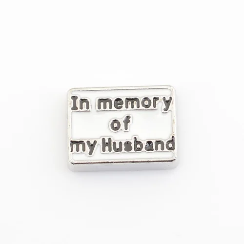 

In memory of my Husband, Floating charms,Fit floating charm lockets, FC0116