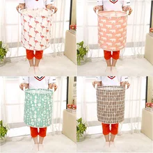 

35*40cm Nordic Folding laundry storage bag,Flamingo Bear Strip storage barrel,Baby Kids toy clothing storage basket Room Decor