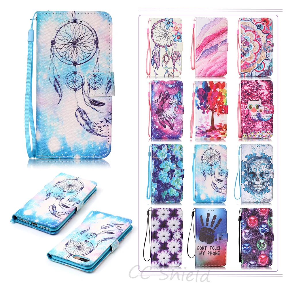 

Magnetic Flip Case for Apple 7 Plus iPhone 7Plus luxury Painting Case Phone Leather Cover for Apple IPhone 7 Plus IPhone7Plus