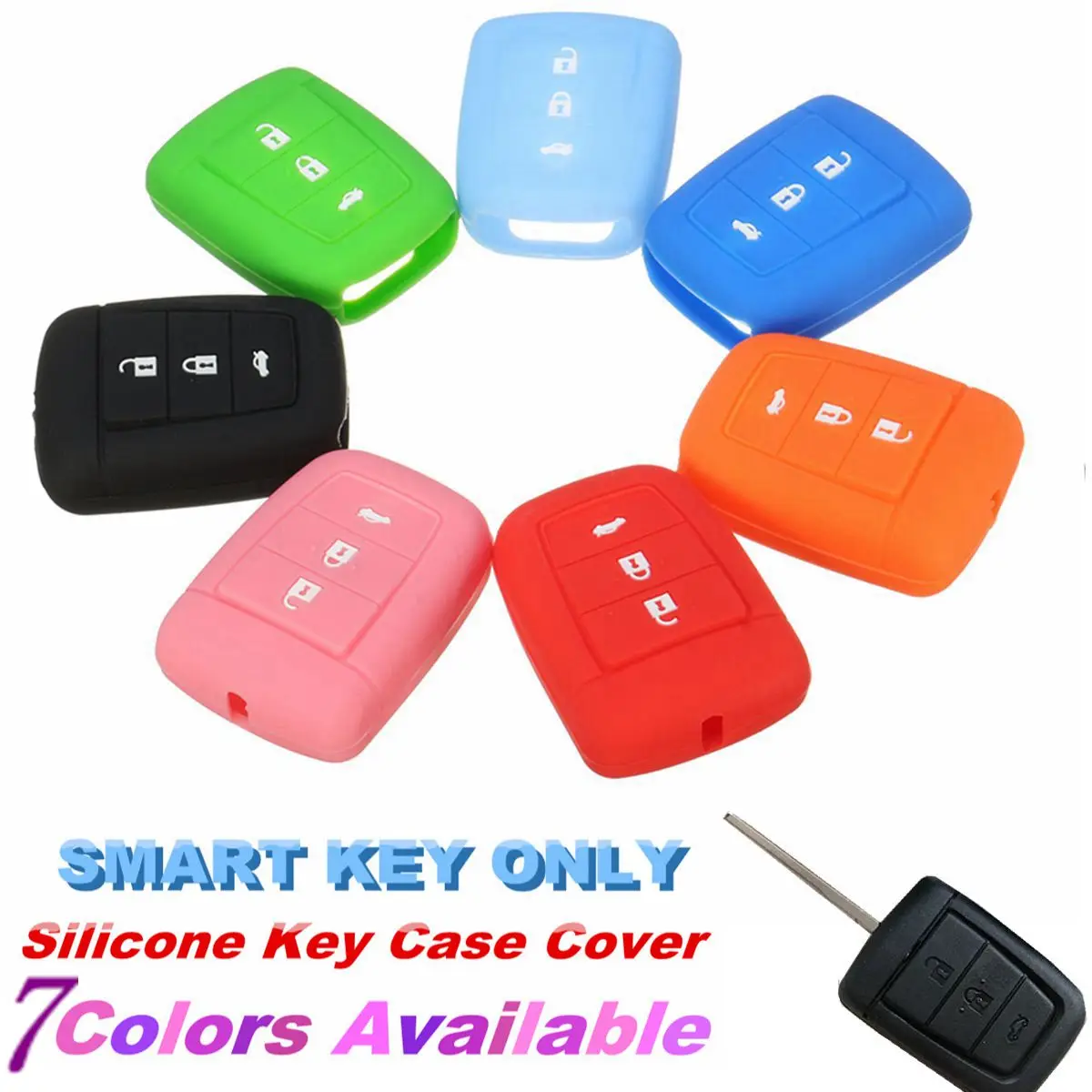 

3 Buttons Silicone Car Key Cover Case Fit For Holden VE Commodore Maloo SS V8 SV6