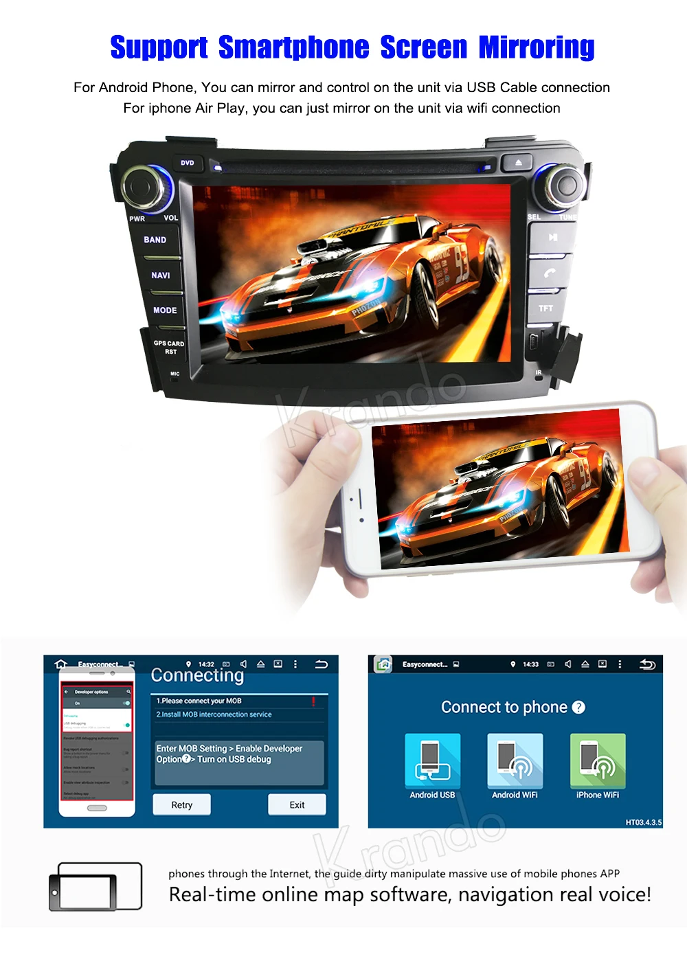 Perfect Krando Android 9.0 car radio dvd player multimeida for hyundai i40 2011 2012 + car gps navigation system WIFI 3G DAB+ 9 Perfect Krando Android 9.0 car radio dvd player multimeida for hyundai i40 2011 2012 + car gps navigation system WIFI 3G DAB+ 9