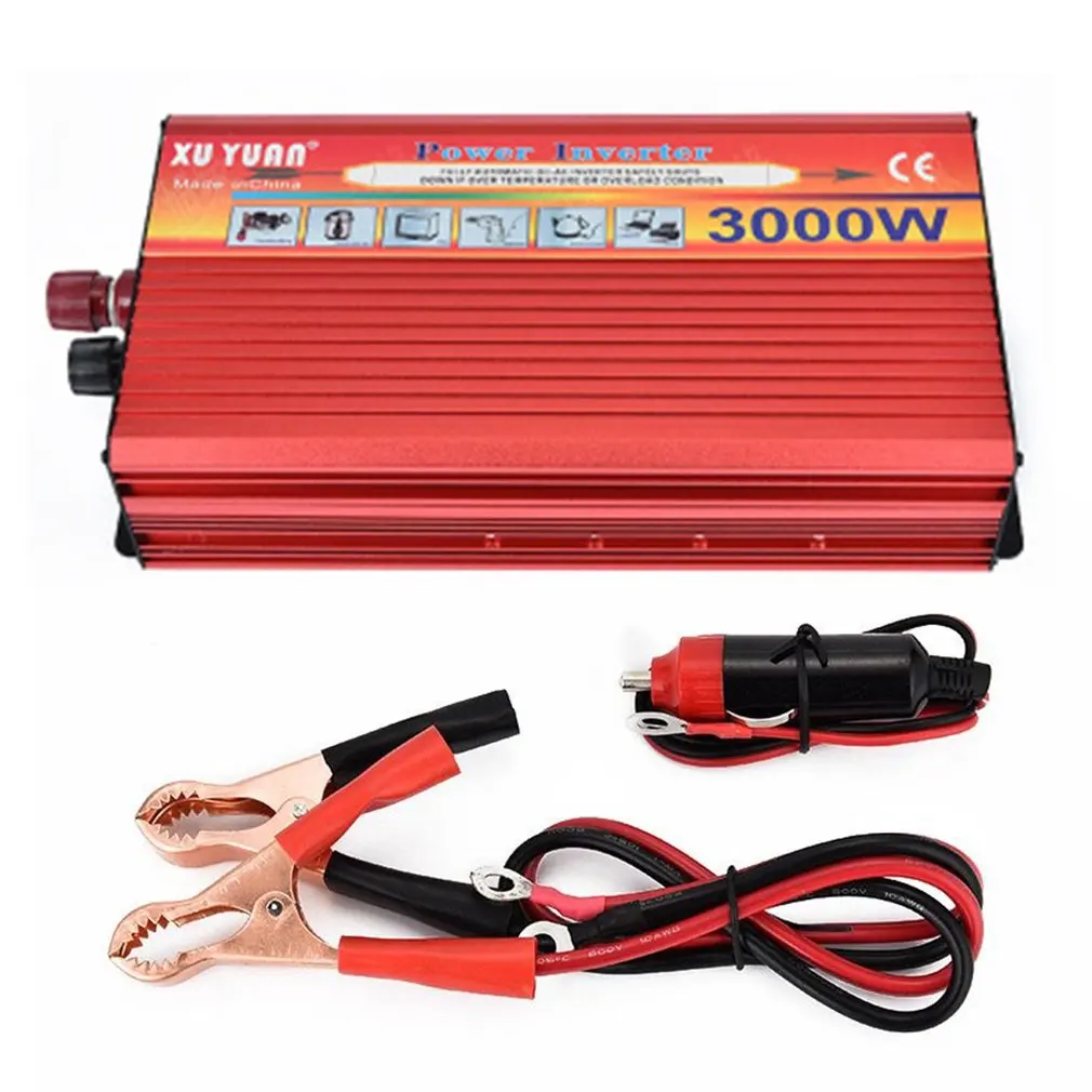 3000W Solar Car Power Inverter Portable Power Converter For Home Carin