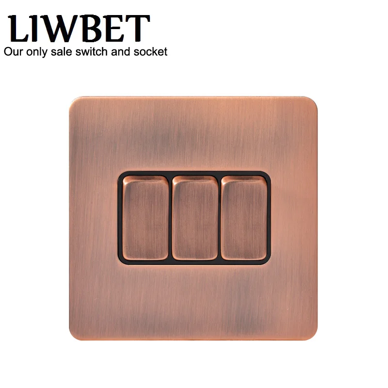 

UK Standard 3 gang 2 way light switch and lamp pull switch, AC110-250V wall switch,220V push button switc