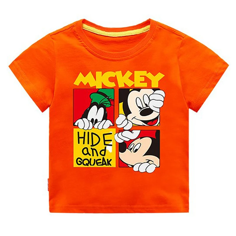 Г. Летняя футболка для мальчиков с рисунком мышки и животных; хлопковая толстовка для маленьких девочек; цвет белый, красный; детская рубашка на день рождения; верхняя одежда