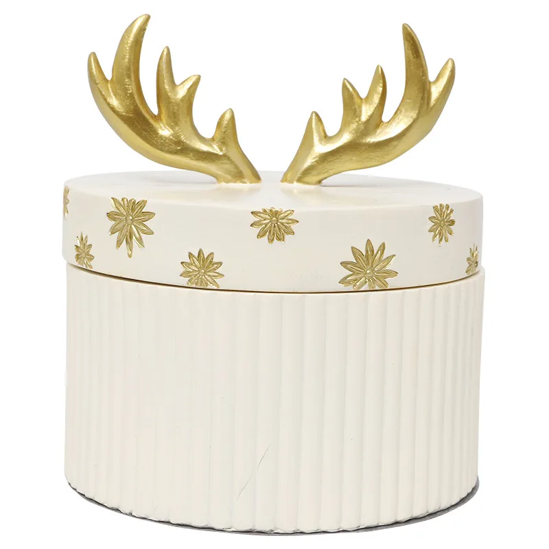 Buy European Resin Round Jewelry Storage Box Organizer