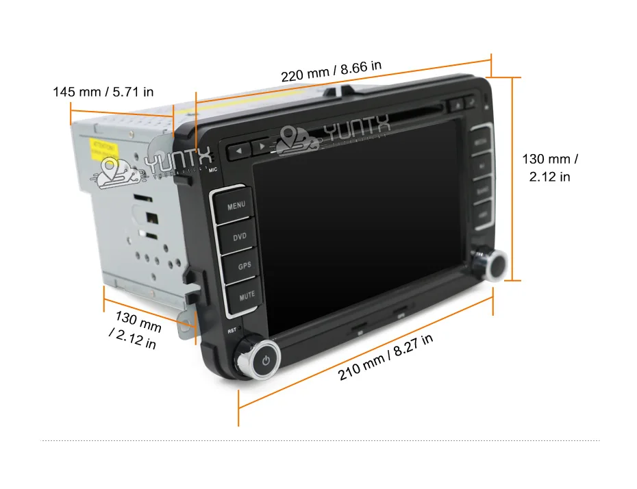 Top 2Din GPS Navi Universal Car DVD Playe for VW TIGUAN GOLF POLO PASSAT JETTA TOURAN CADDY WITH USB/SD HD TV Radio car pc 2