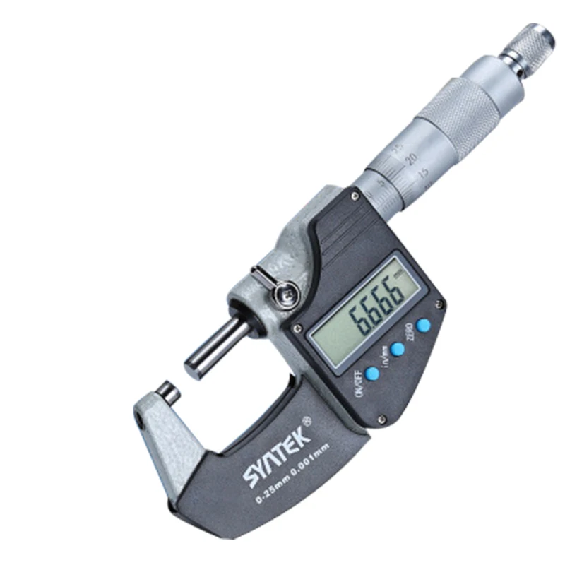 

0-25mm Electronic Digital Micrometer Accuracy 0.001mm Outside Diameter Micrometer Carbide Tip Measure Tools