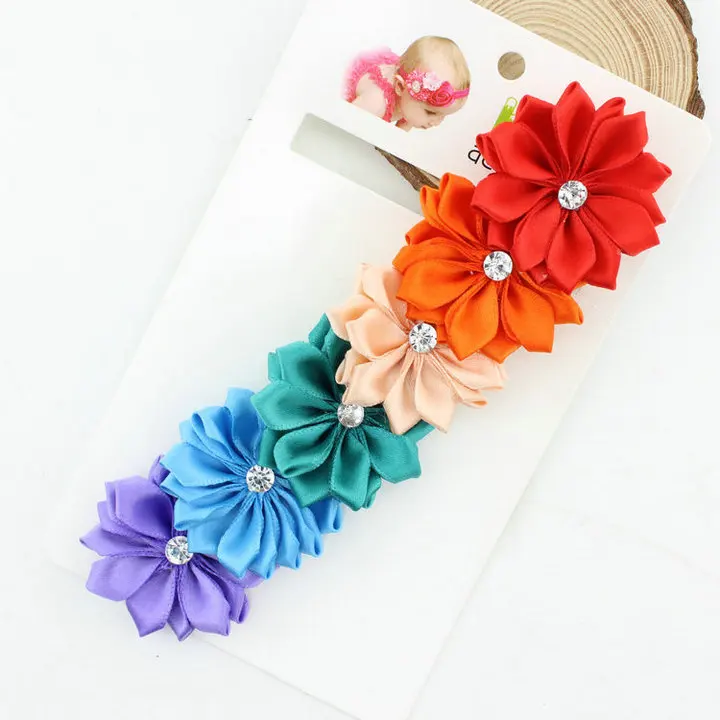 

Baby Headband Ribbon Handmade DIY Toddler Infant Kids Hair Accessories Girl Newborn Flower floral Turban Elastic tiara bandage