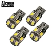 4 шт. T10 супер яркий 10-SMD 168 194 5730 светодиодный теплый белый лампочка для автомобиля, номерные огни, приборная панель, лампа для номерного знака