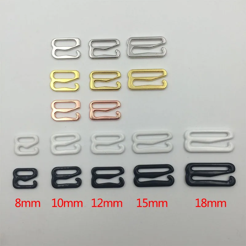 

Wholesale 20 pieces / lot Various sizes of bra hooks bra DIY accessories 5 color